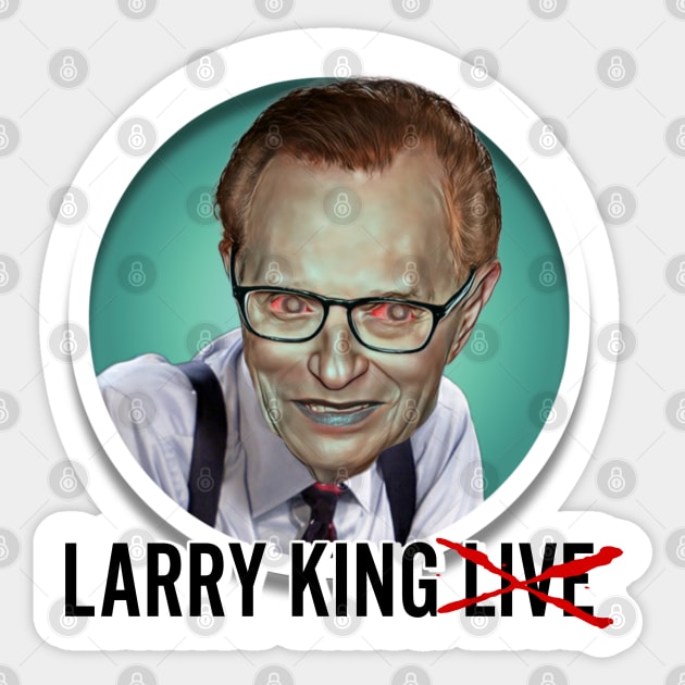 Larry King Sticker by Zbornak Designs